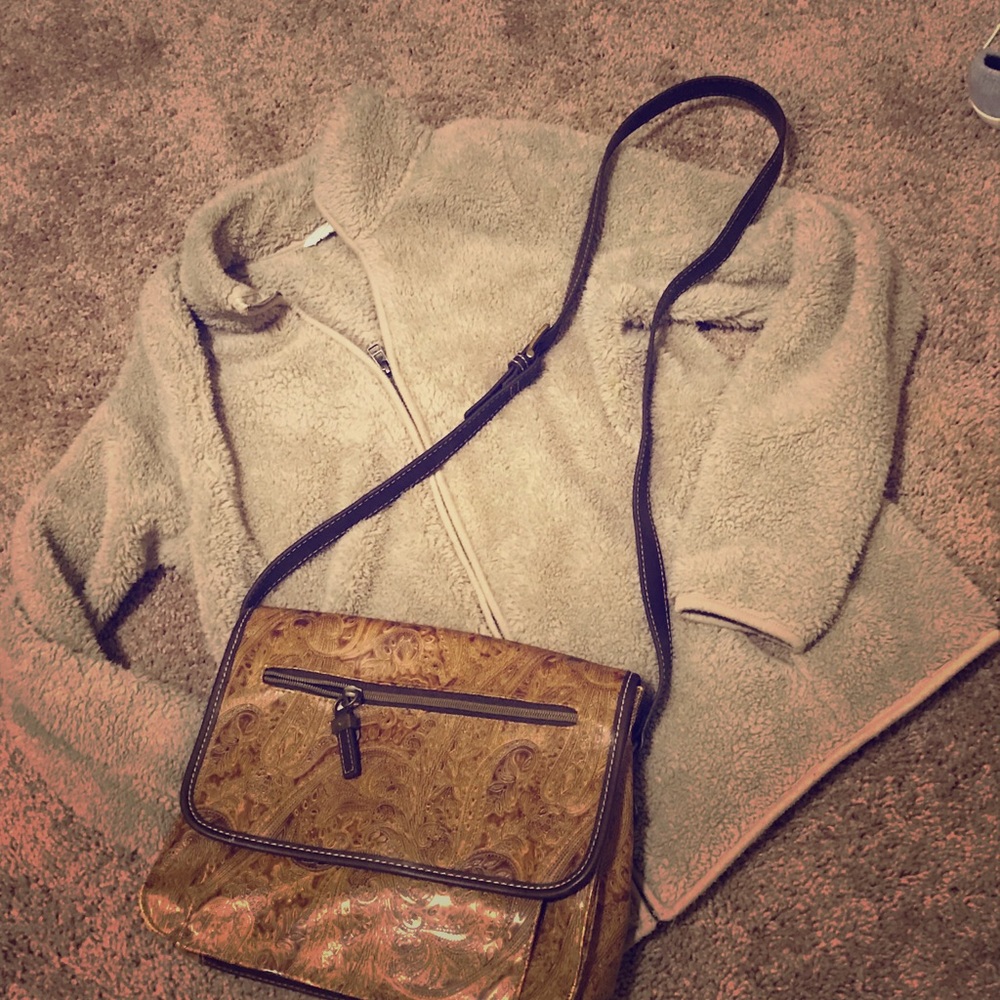 Paisley Brown shoulder purse